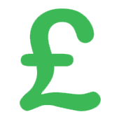 green pound sign