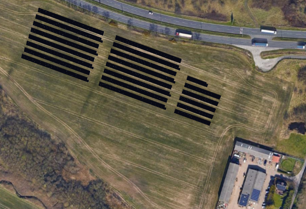 Larkins Farm - Solar Panel Layout