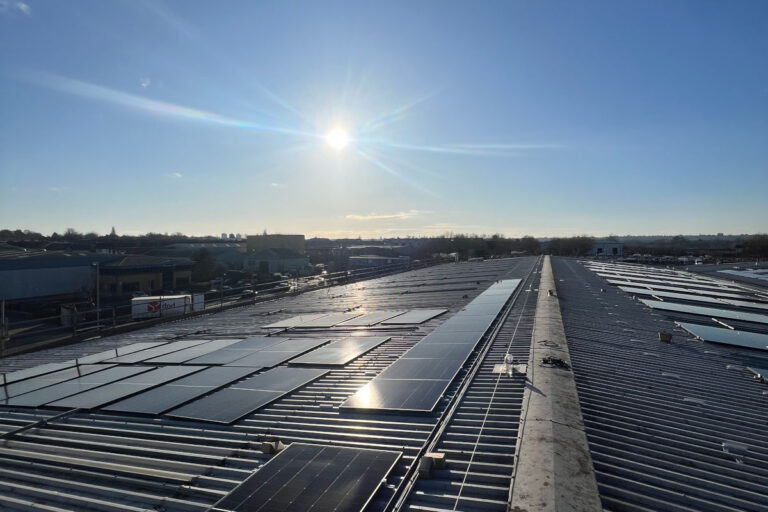 Commercial solar pv installation