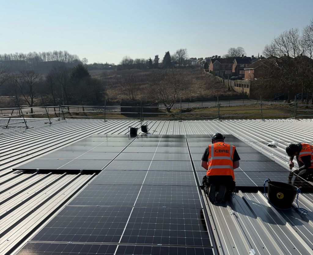 install of solar at new building at locomotion