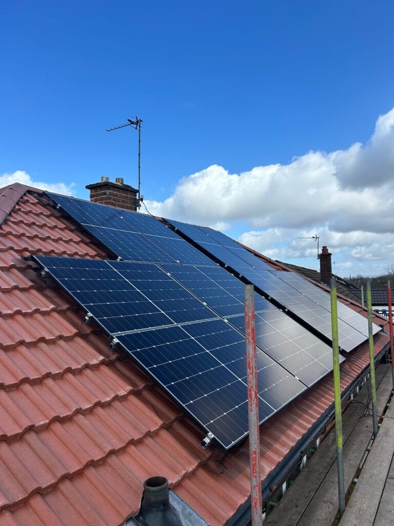 solar panels on home in stockport