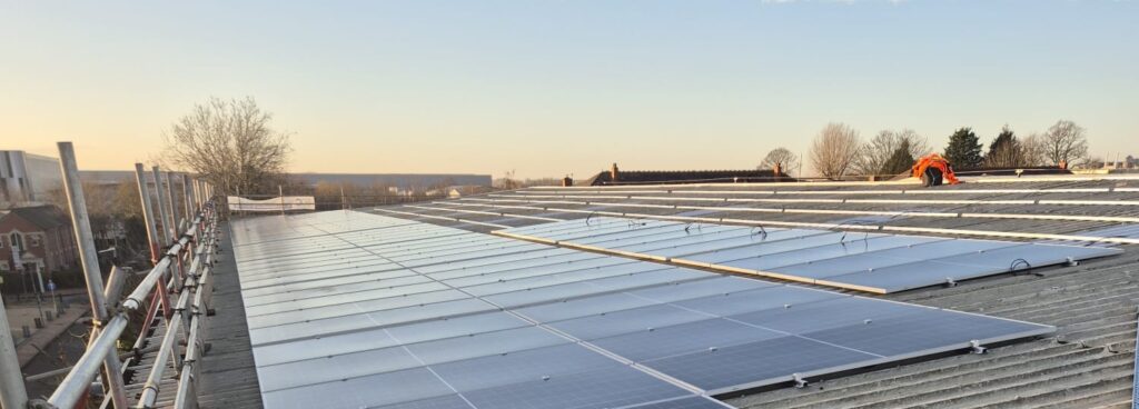 data centre solar panels