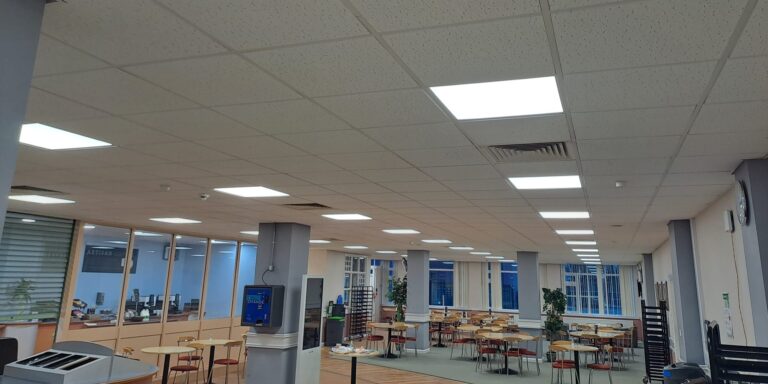 British Library Block 7 restaurant lighting upgrade